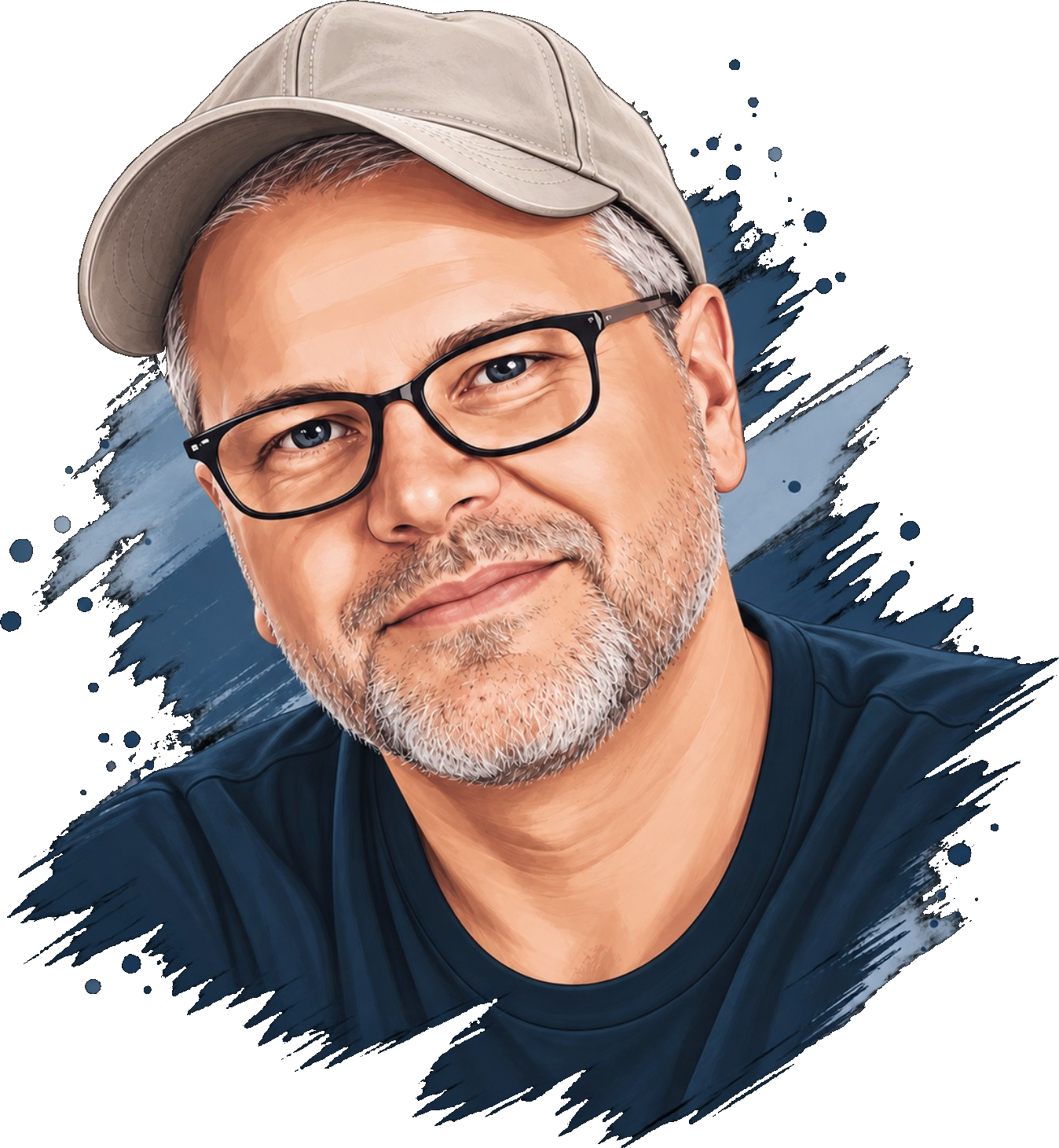 Illustreret portræt af Jesper Nielsen fra WebWorker